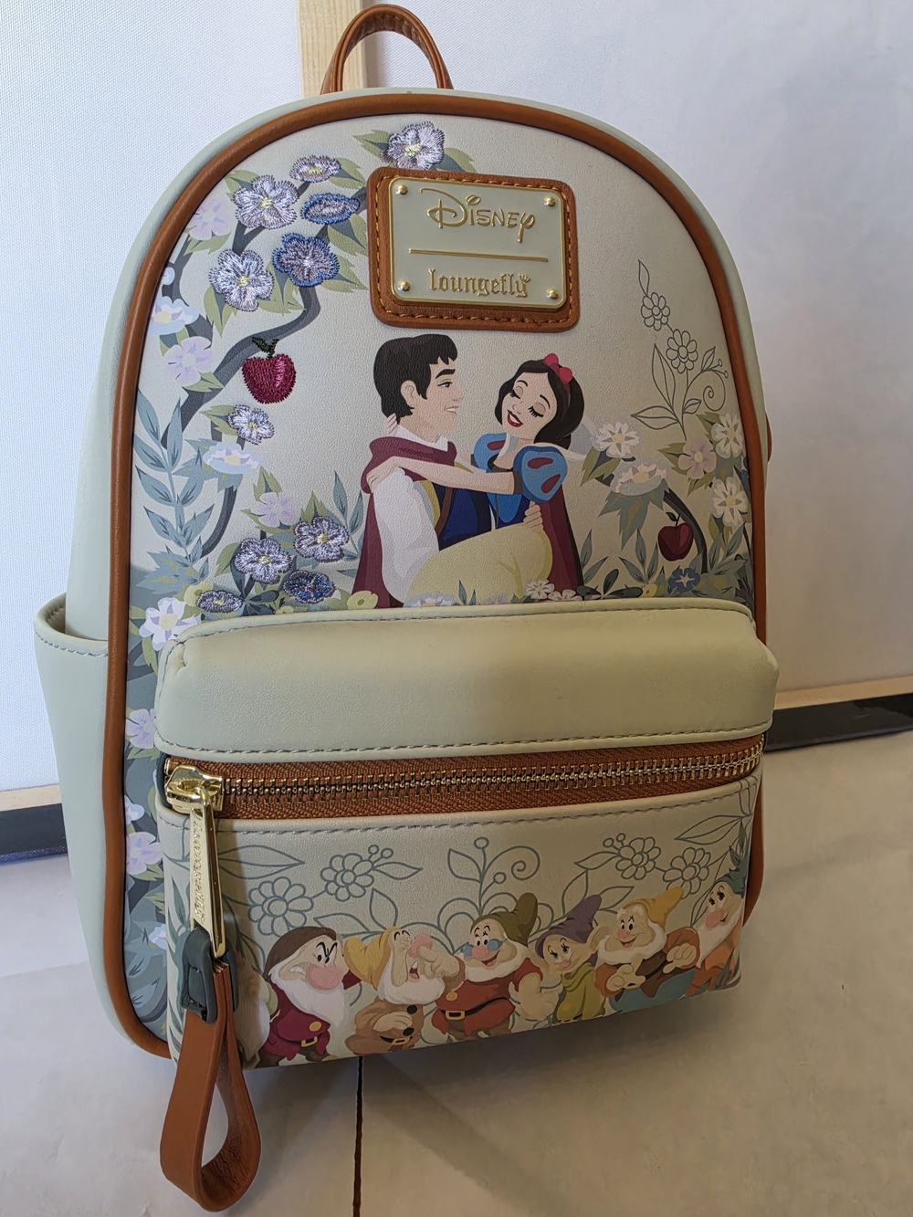 Disney x Loungefly Snow White Floral Mini Backpack - Cream